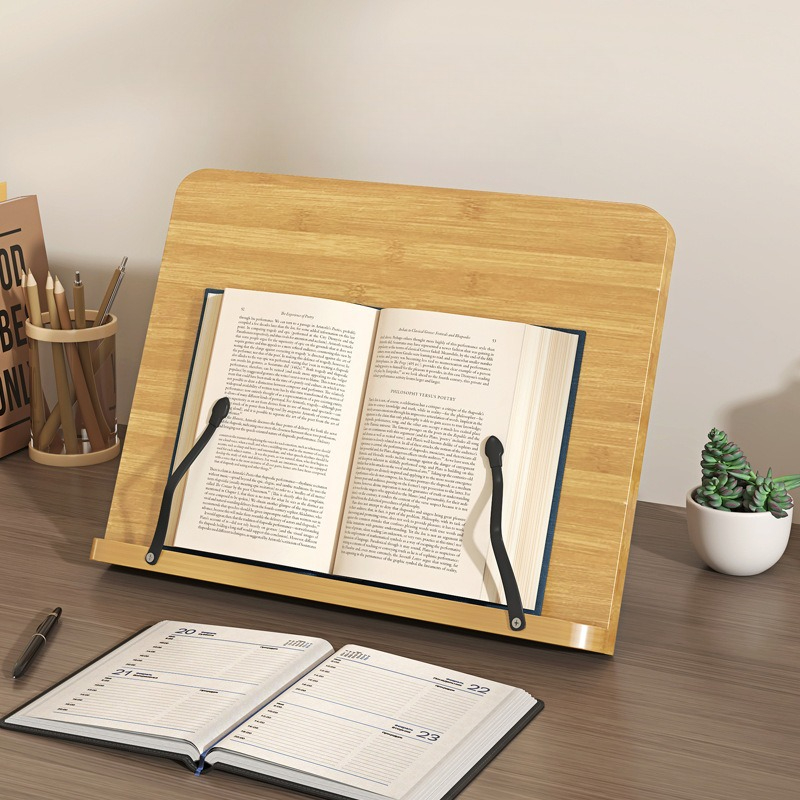 Laptop Office Accessories - Houten leesboekenstandaard, multifunctionele laptopstandaard, verstelbare standaard