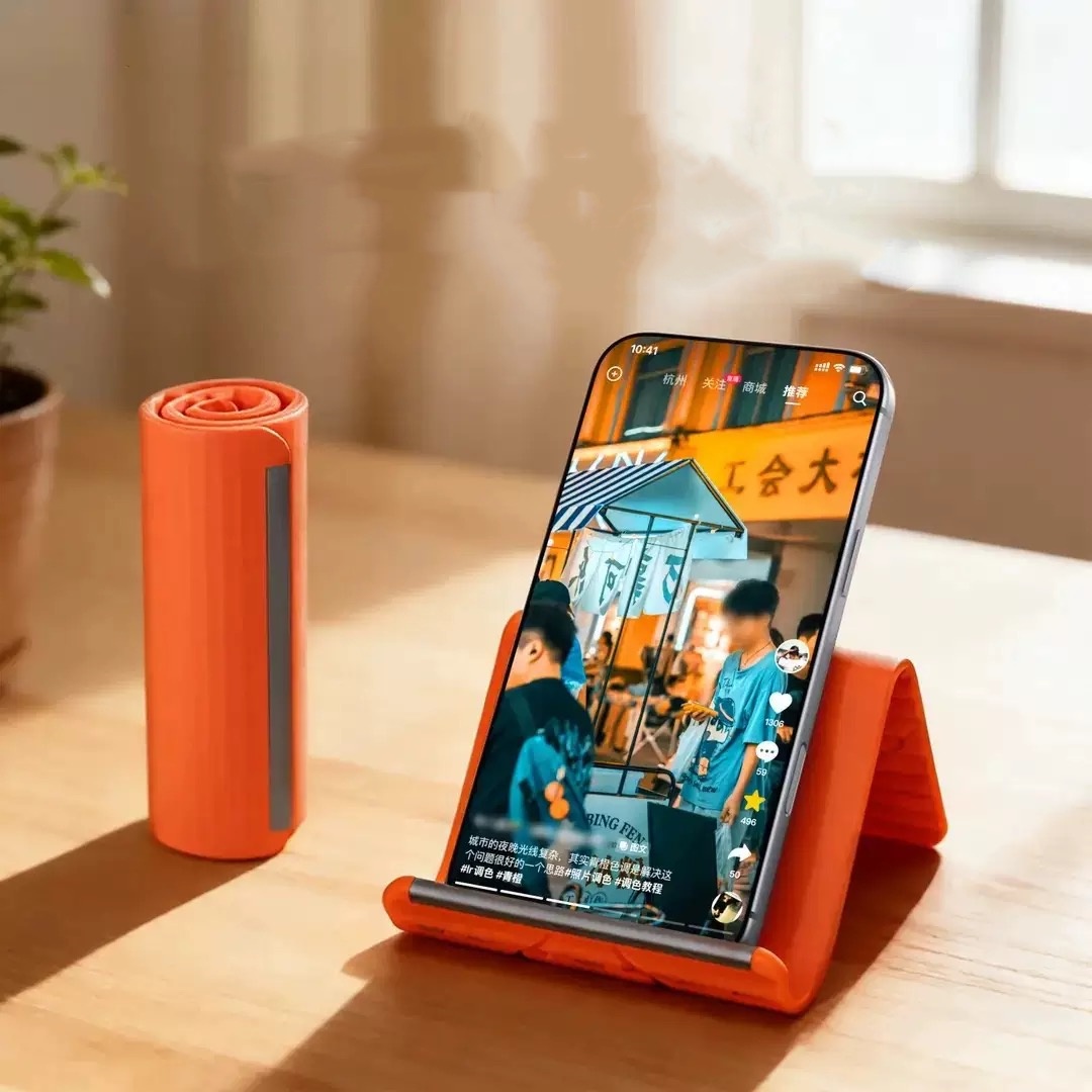 Laptop Office Accessories - Luie draagbare telefoonstandaard Siliconen desktop-tabletlaptophouder Creatieve