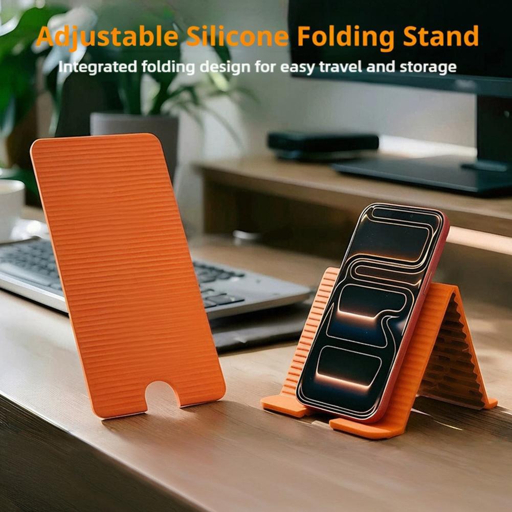 Laptop Office Accessories - Flexibele opvouwbare siliconen telefoonhouder voor iPhone,