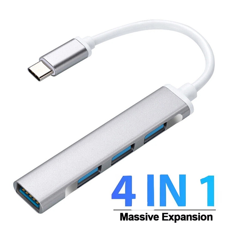 Laptop Accessories Nearby - 4-in-1 Type-C Extender Hub 4-poorts USB