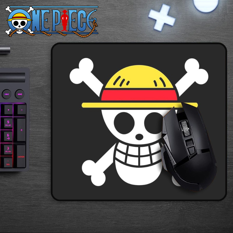 Laptop Office Accessories - Cartoon Een Stuk Luffy Schedel Muismat