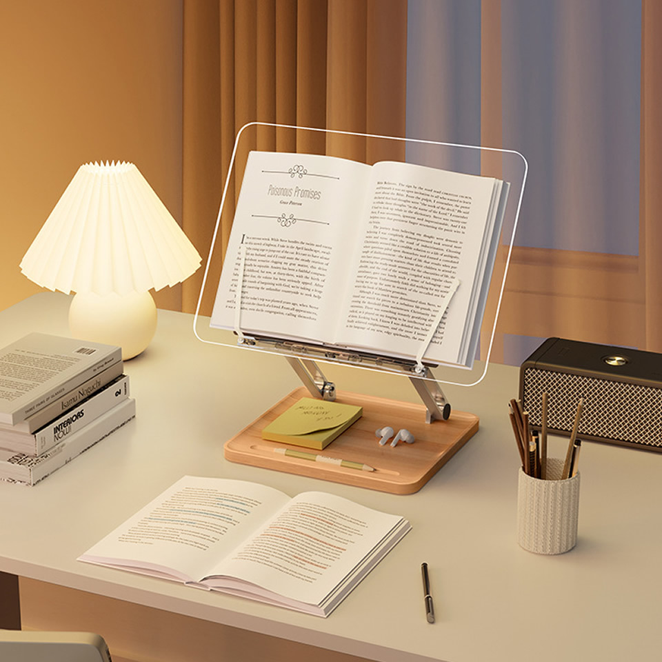 Houten leesstandaard met licht - Laptop Office Accessories recensie en prijs