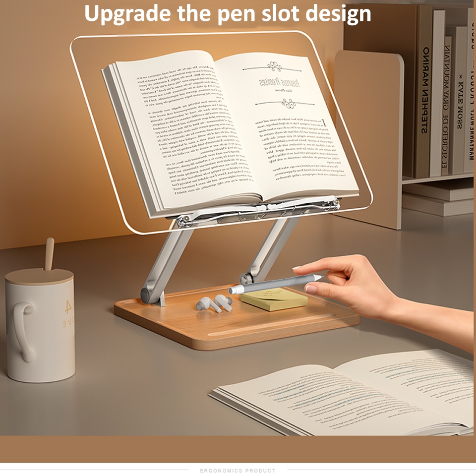 Houten leesstandaard met licht - Laptop Office Accessories recensie en prijs